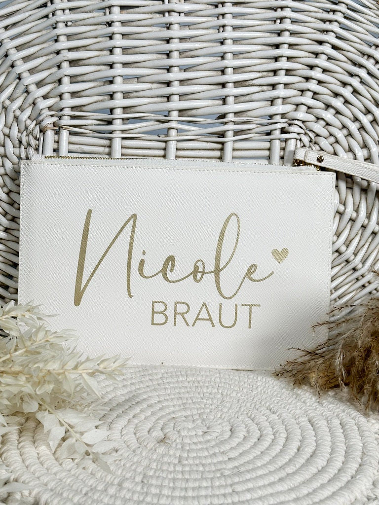 Personalisierte Braut-Clutch