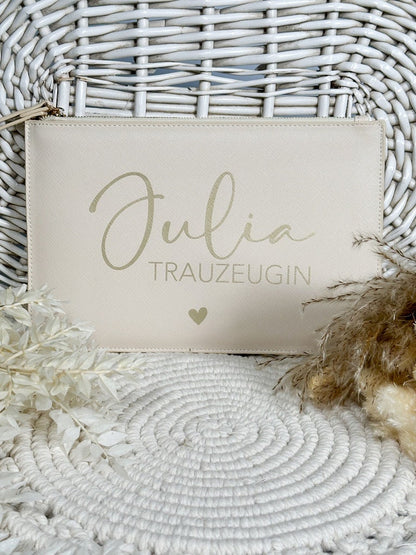 Personalisierte Clutch Trauzeugin