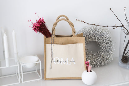 Personalisierte Jutetasche „OMA“