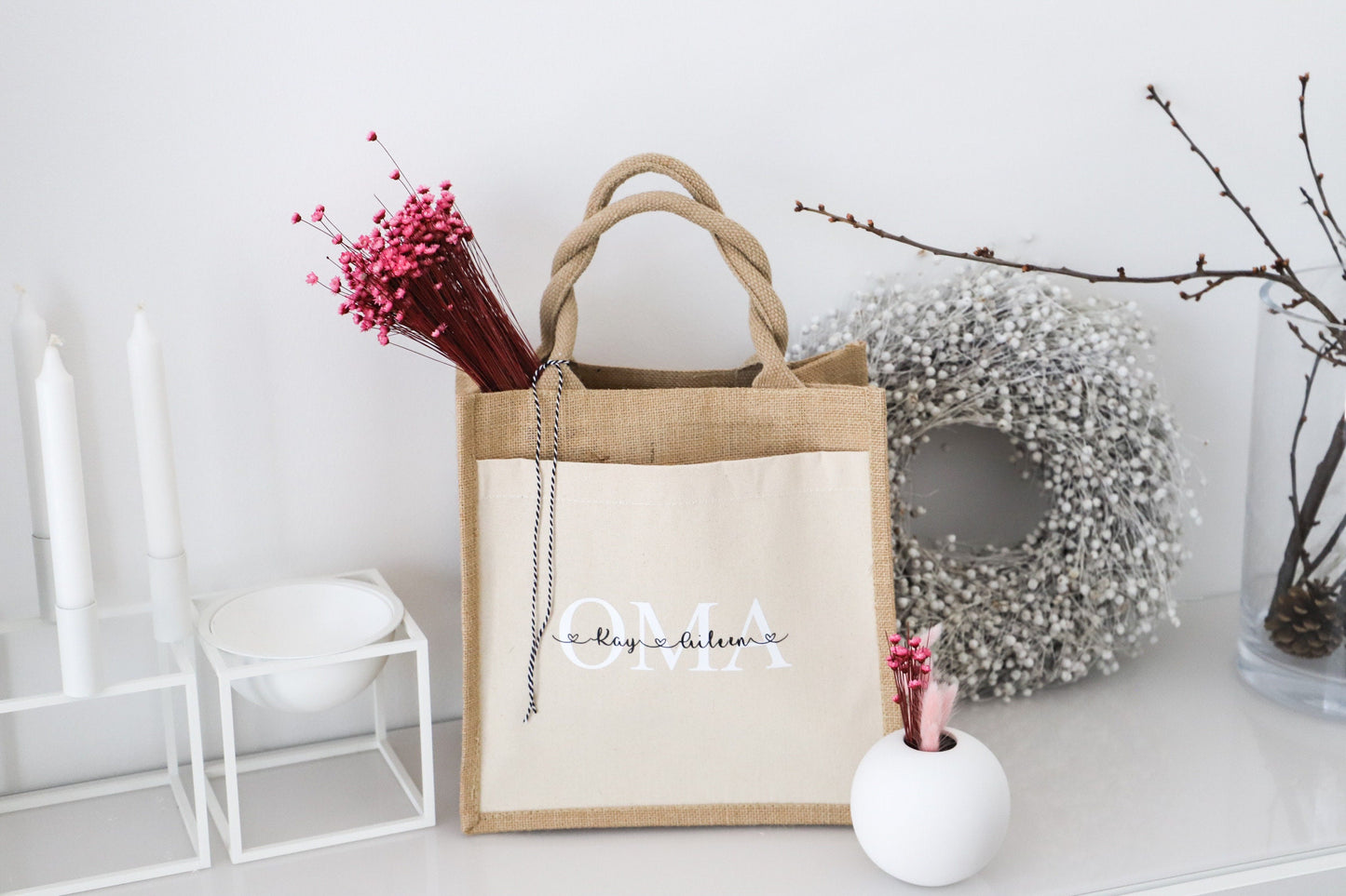 Personalisierte Jutetasche „OMA“