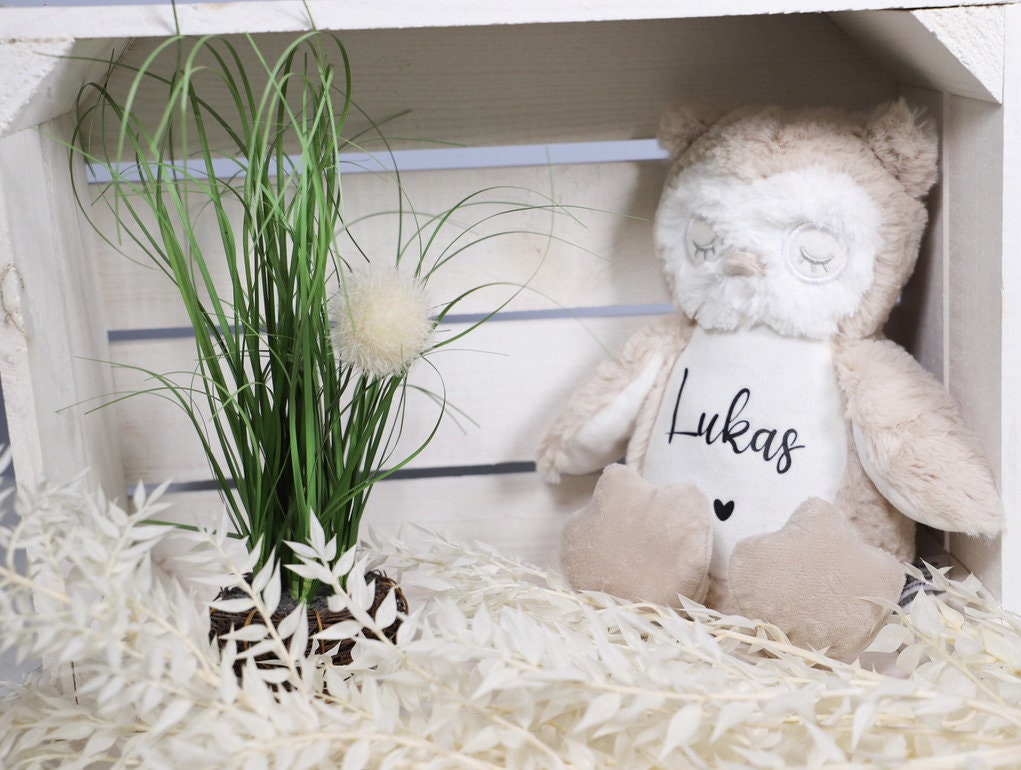 Kuscheltier Eule Personalisiert