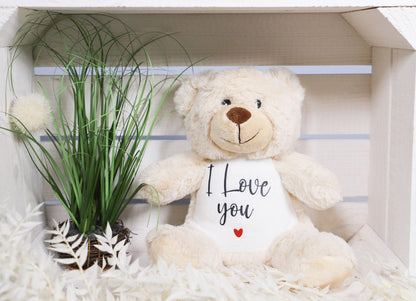 Kuscheltier Teddybär „I love you“
