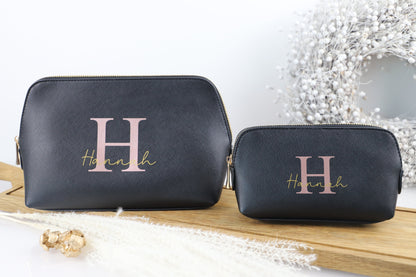 Personalisierte Kosmetiktasche mit Initialen