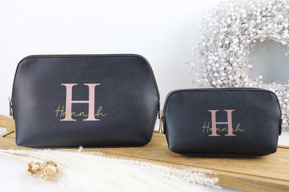 Personalisierte Kosmetiktasche mit Initialen