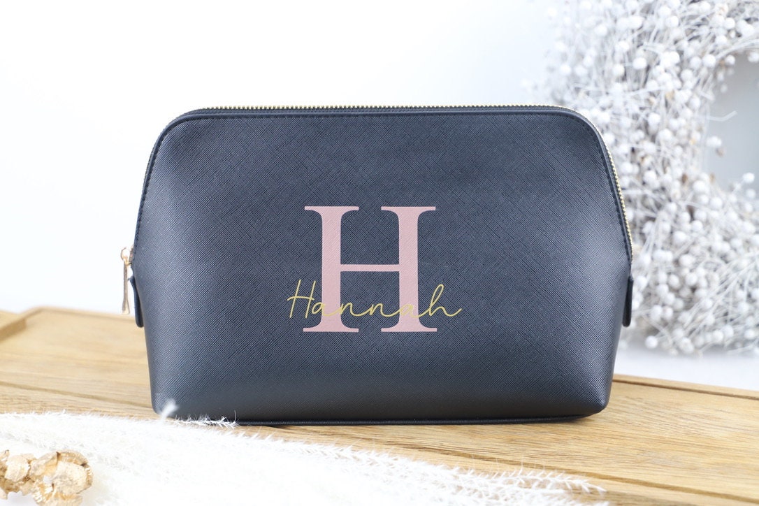 Personalisierte Kosmetiktasche mit Initialen