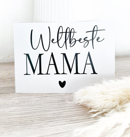 Jutetasche“Weltbeste Mama“