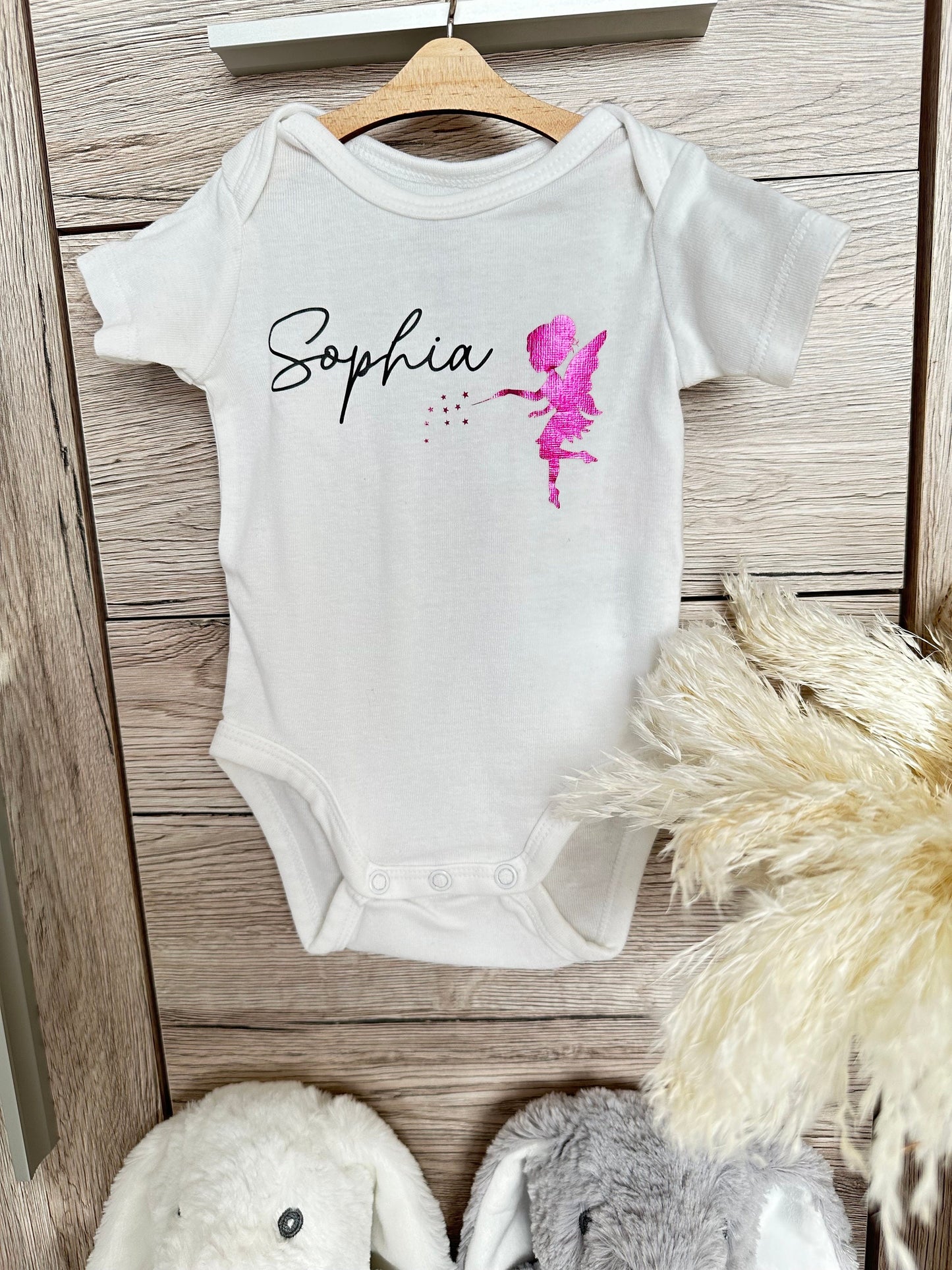 Baby Body mit Namen und Fee
