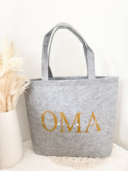 Filz Tasche“Oma“