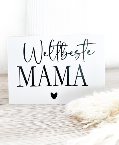 Jutetasche“Weltbeste Mama“