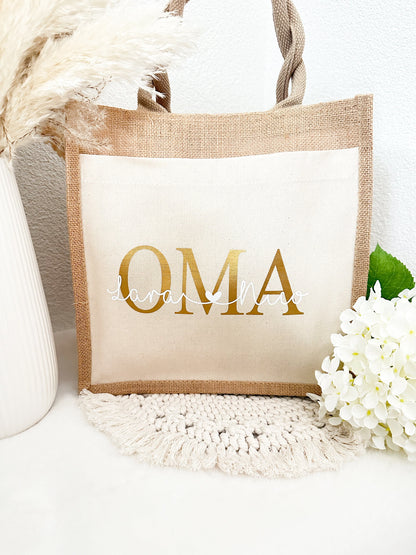 Jutetasche „OMA“