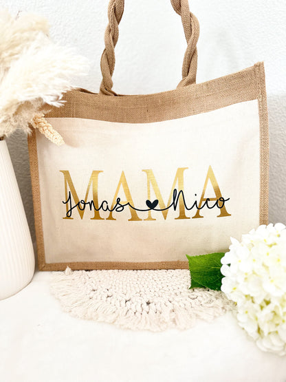 Jutetasche „MAMA“