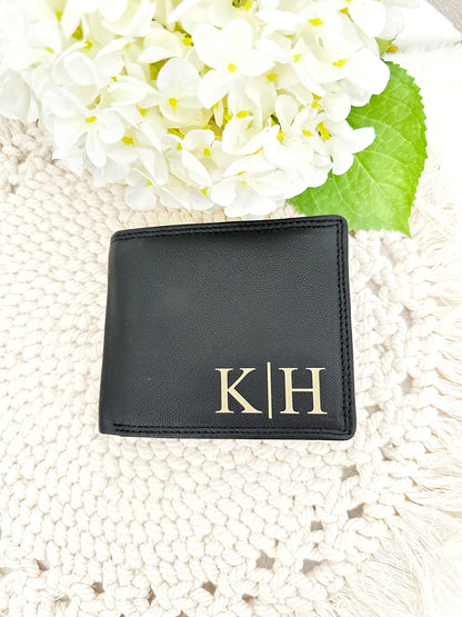 Personalisierte Geldbörse aus Leder