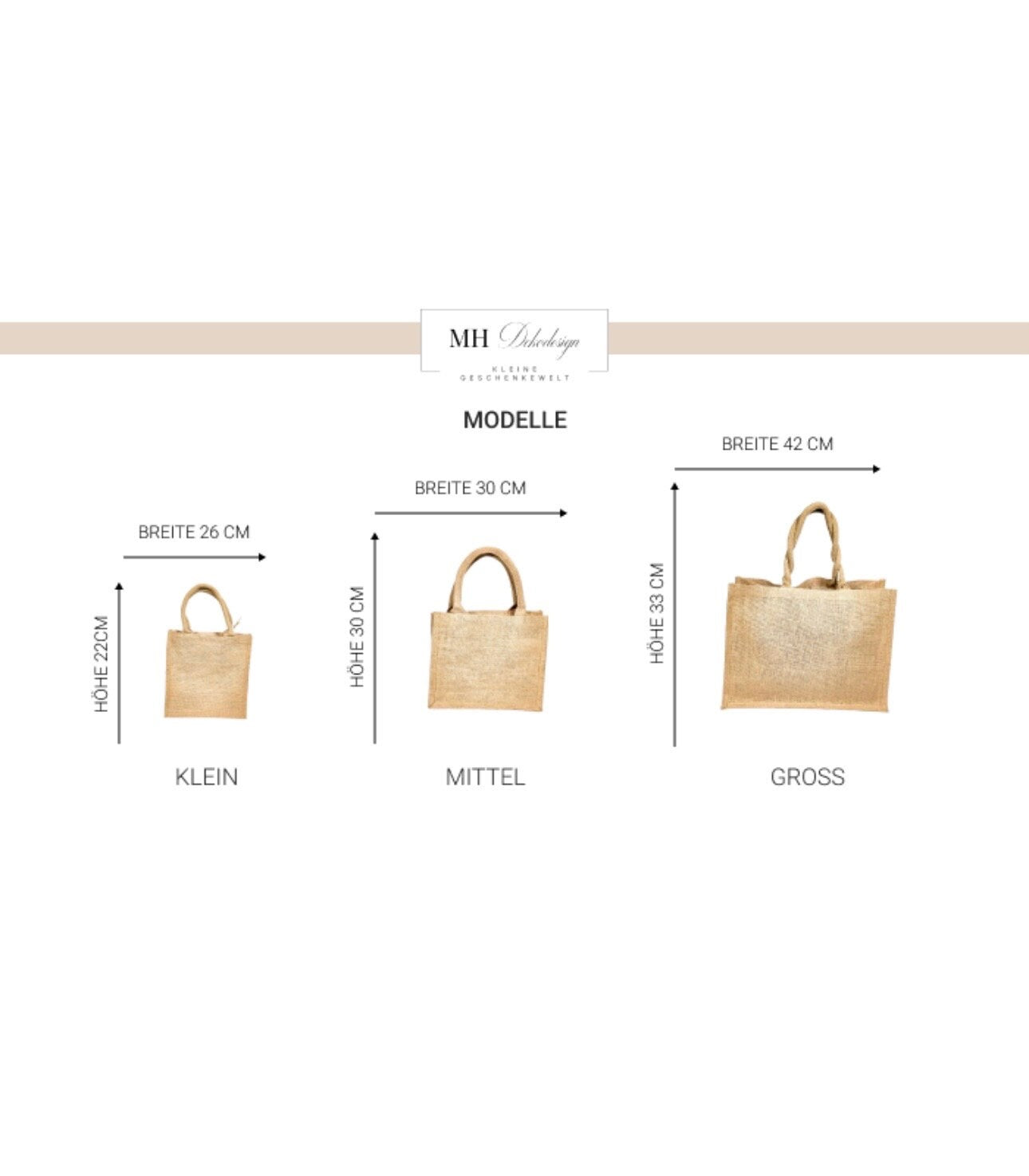 Jute Tasche mit Spruch“ Shopping Expertin „