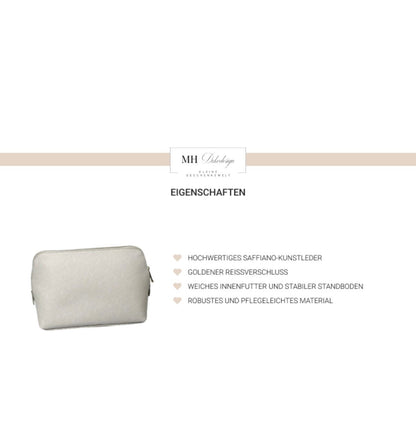Kosmetiktasche mit Initial und Name