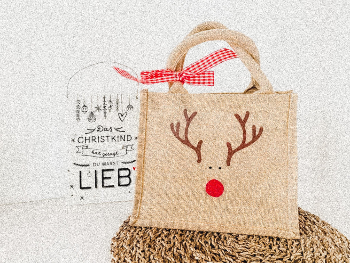Jute Tasche „Rentier“