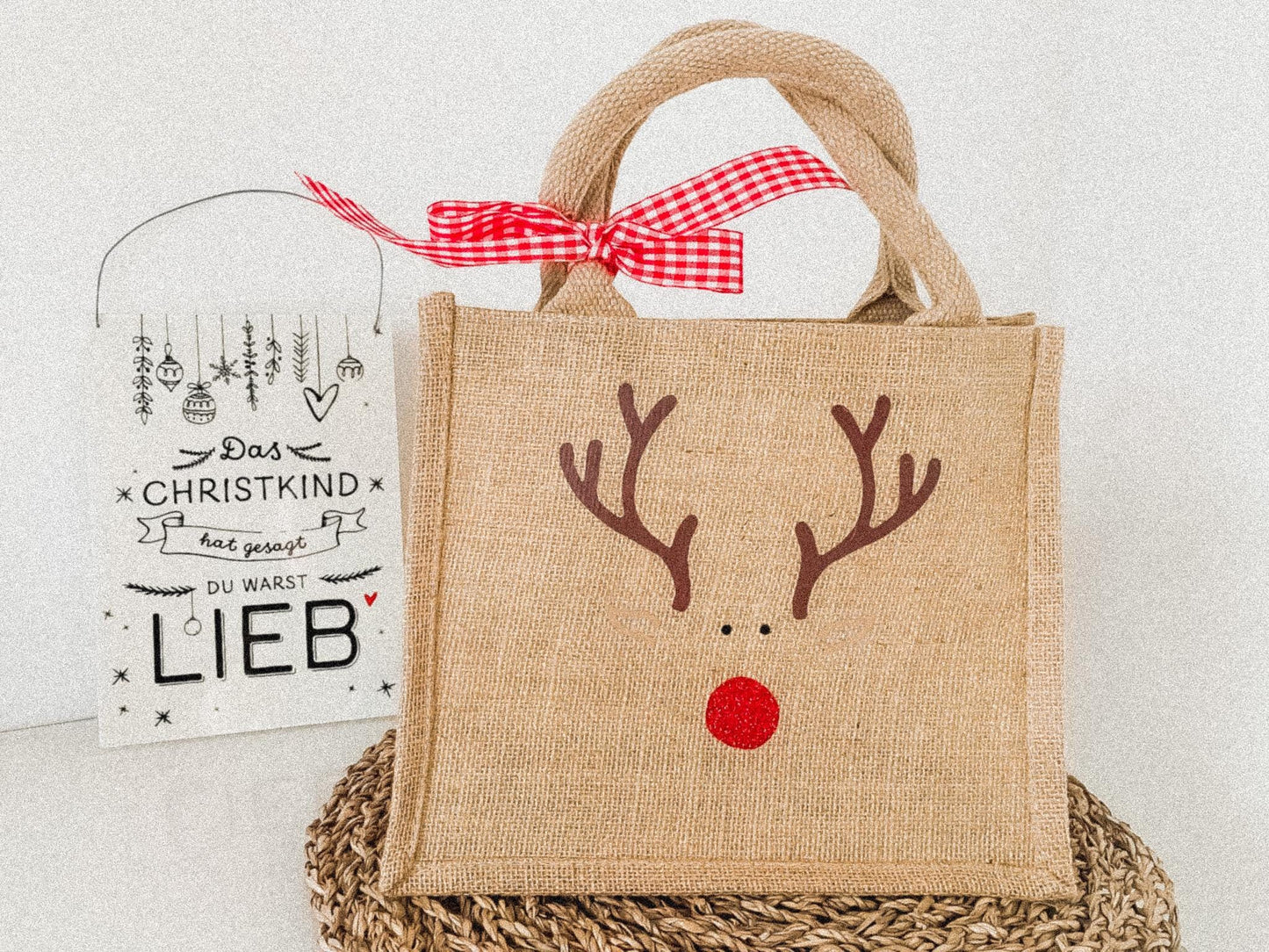 Jute Tasche „Rentier“