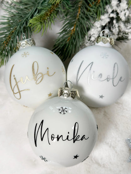 Weihnachtskugel mit Name