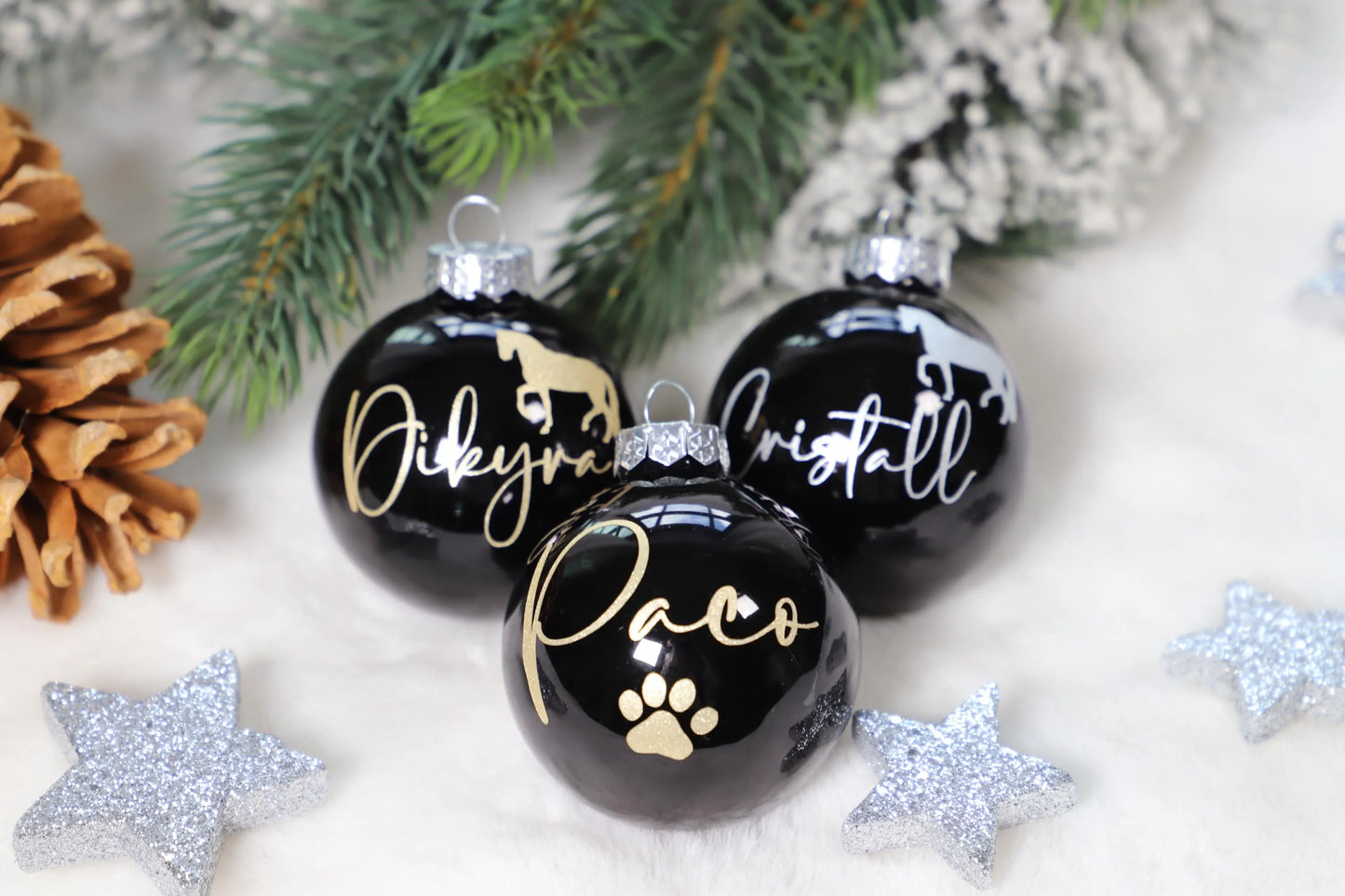 Personalisierte Weihnachtskugel für Vierbeiner