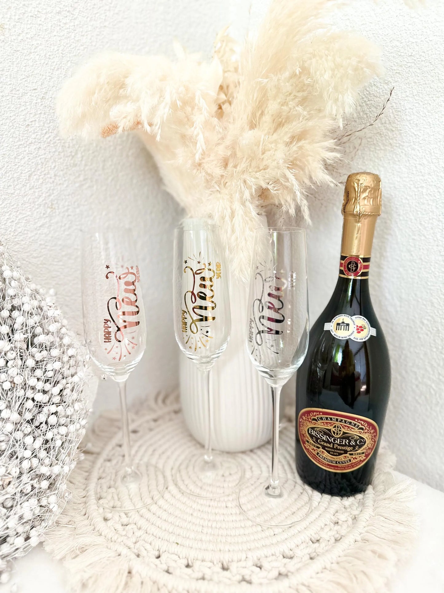 Sektglas“ Happy New Year“