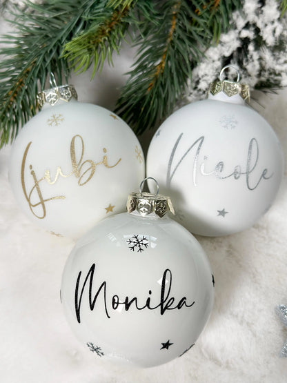 Weihnachtskugel mit Name