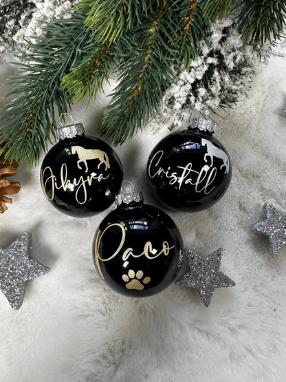 Personalisierte Weihnachtskugel für Vierbeiner