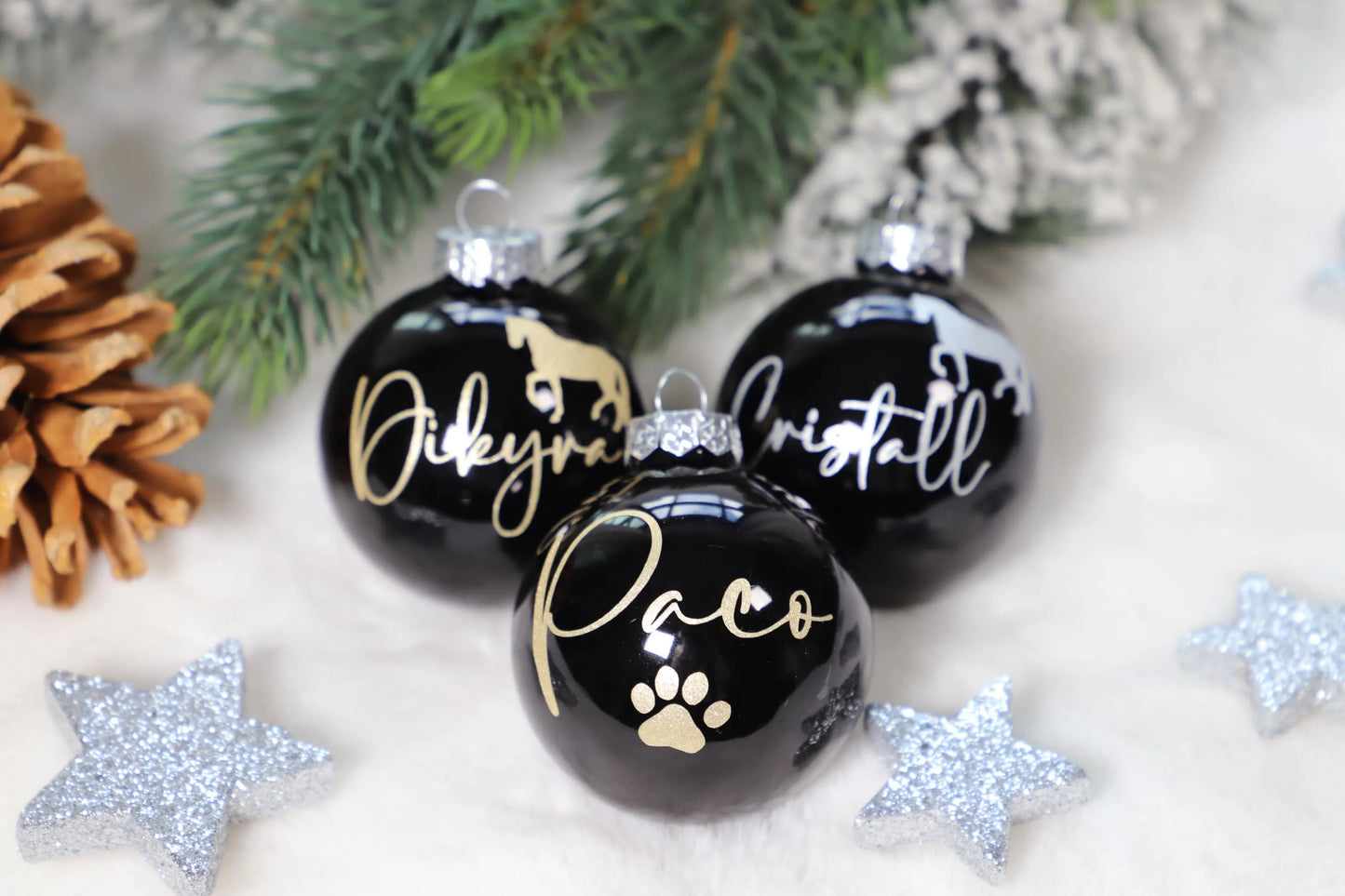 Personalisierte Weihnachtskugel für Vierbeiner