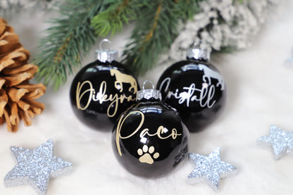 Personalisierte Weihnachtskugel für Vierbeiner